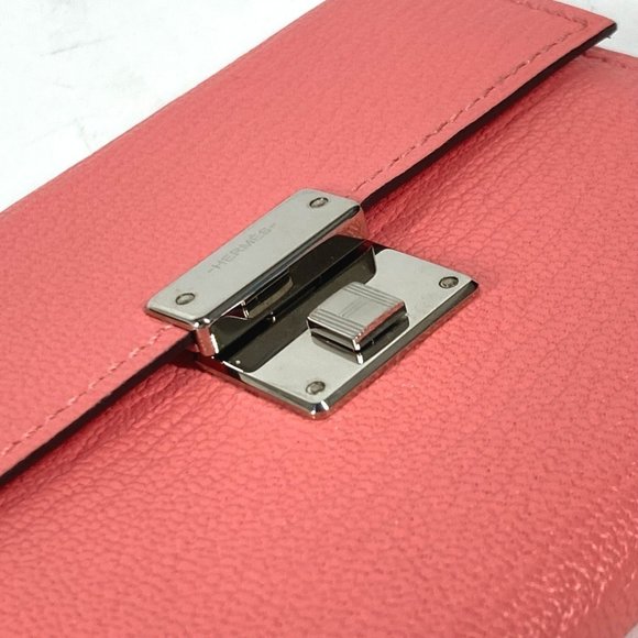 HERMES Click Mini H Logo Business Card Holder Chevre Pink - Picture 8 of 16